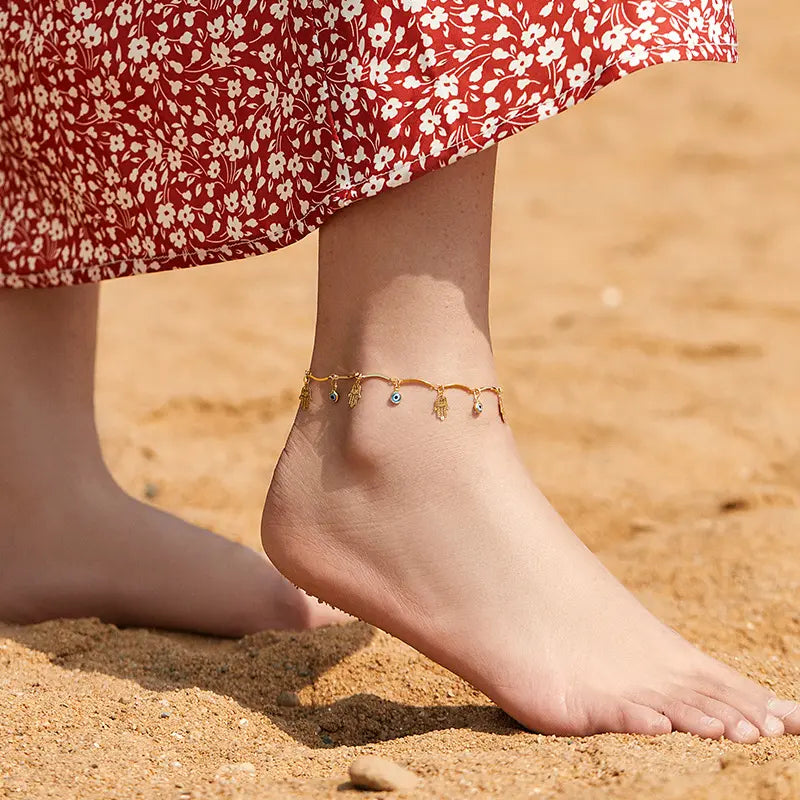 Evil Eye Charm Anklet