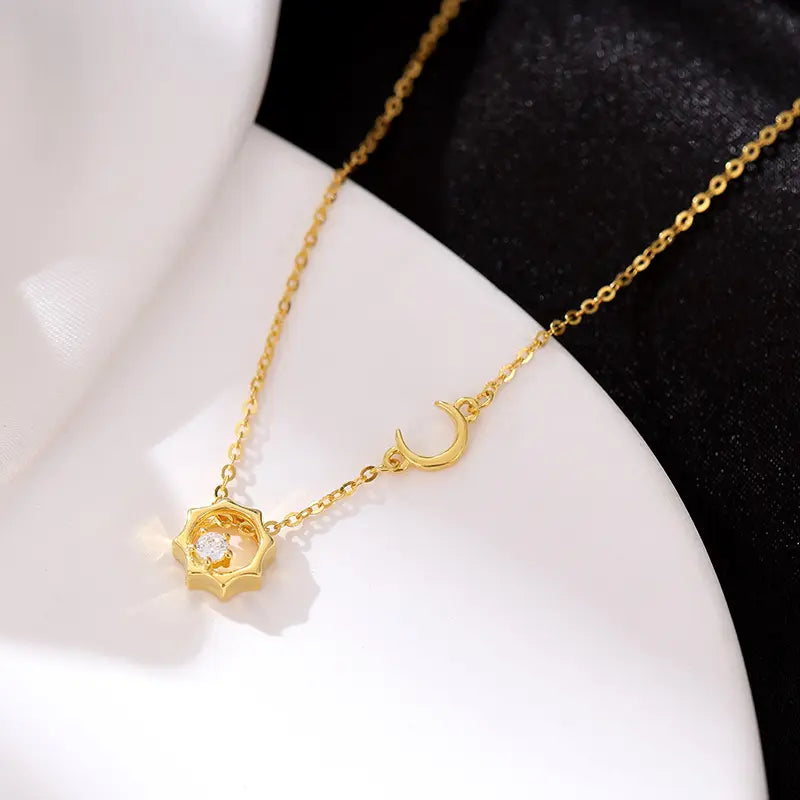 Moon and Star Pendant