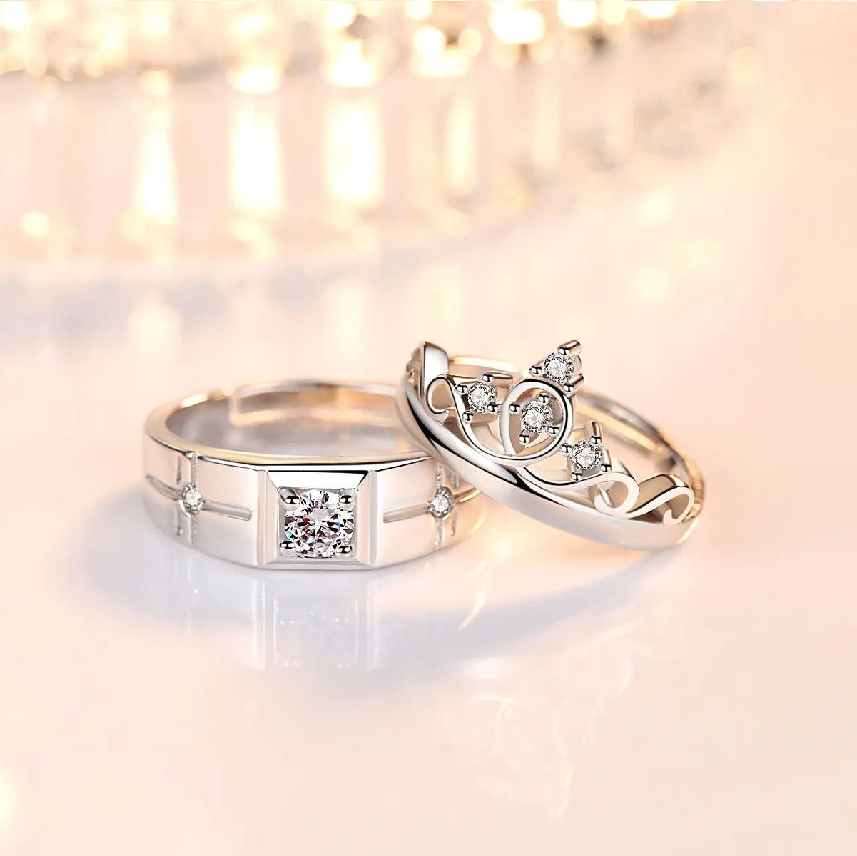Regal Love Couple Rings