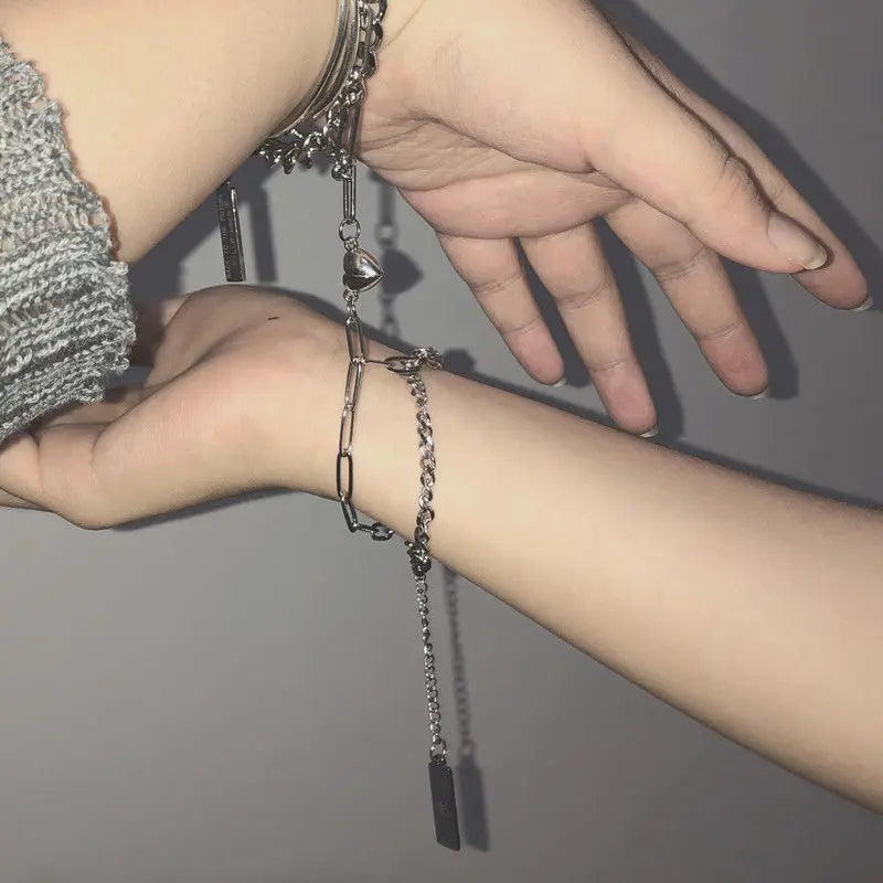 Couple Magnetic Heart Bracelet Set (Pack of 2)
