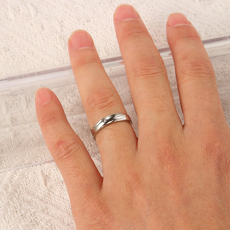 Floral Fusion Minimal Couple Rings