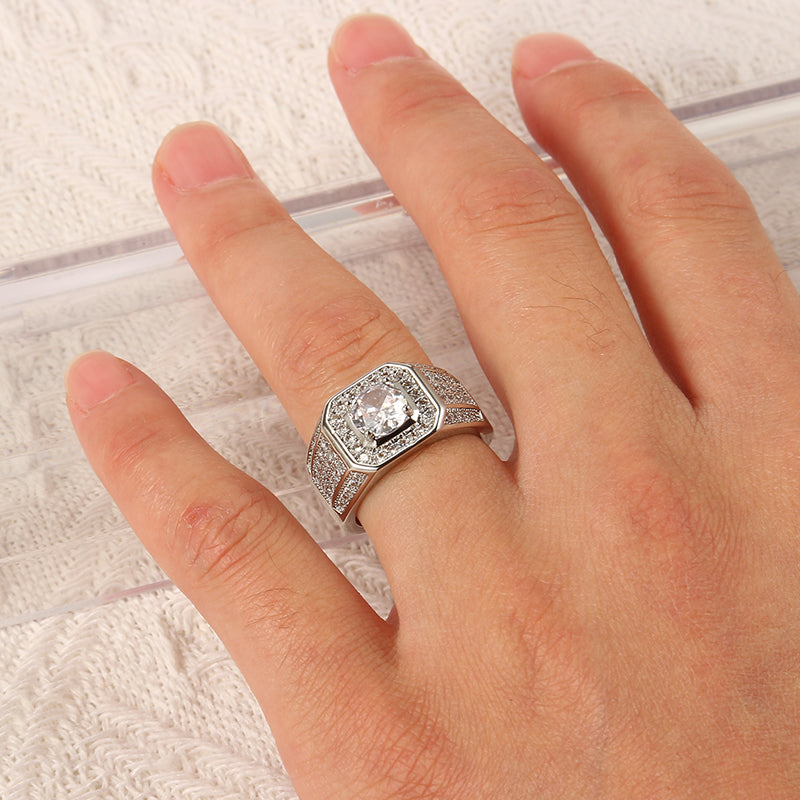 Moon & Titan Couple Rings