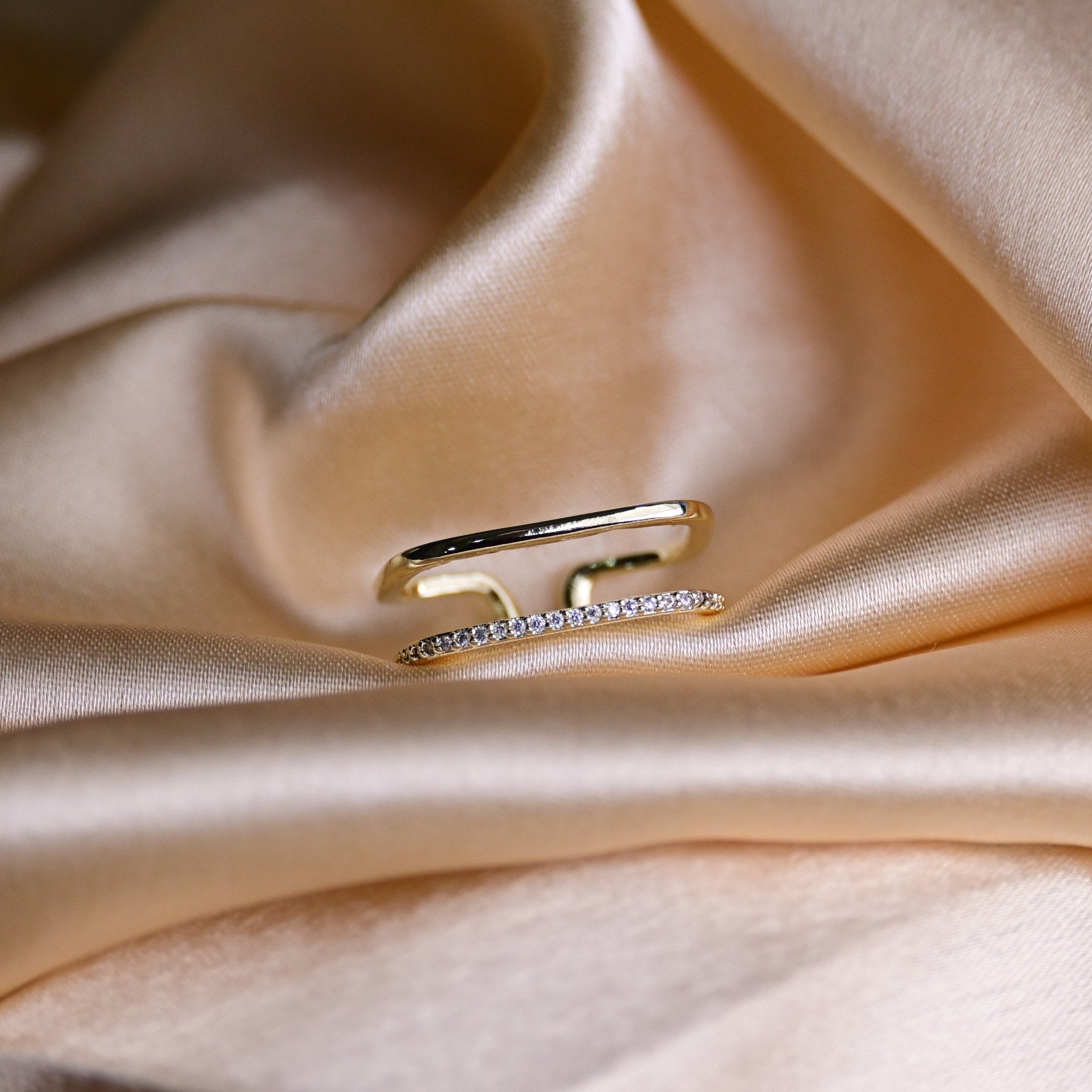 Infinity Square Ring - Fab Couture