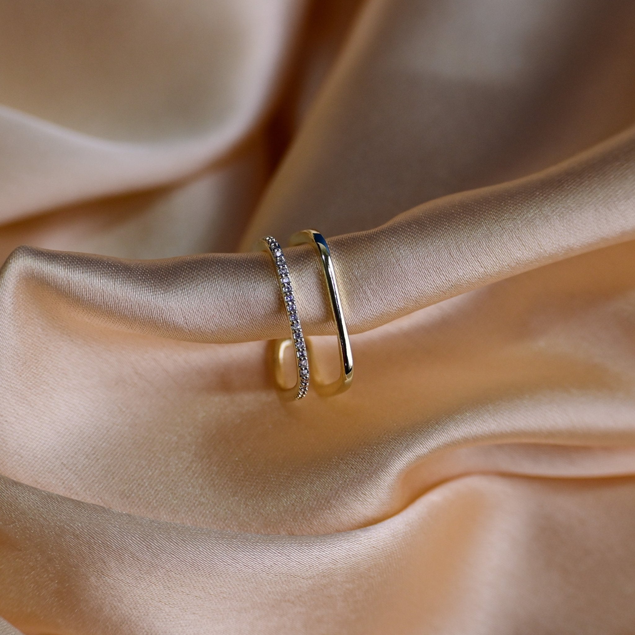 Infinity Square Ring - Fab Couture