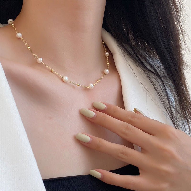Pearl Bead Necklace - Fab Couture