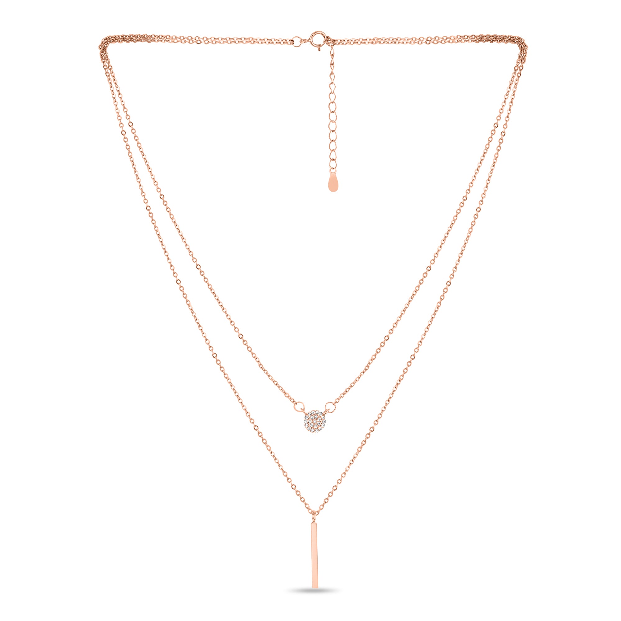 Circle and Bar Choker Necklace - Fab Couture