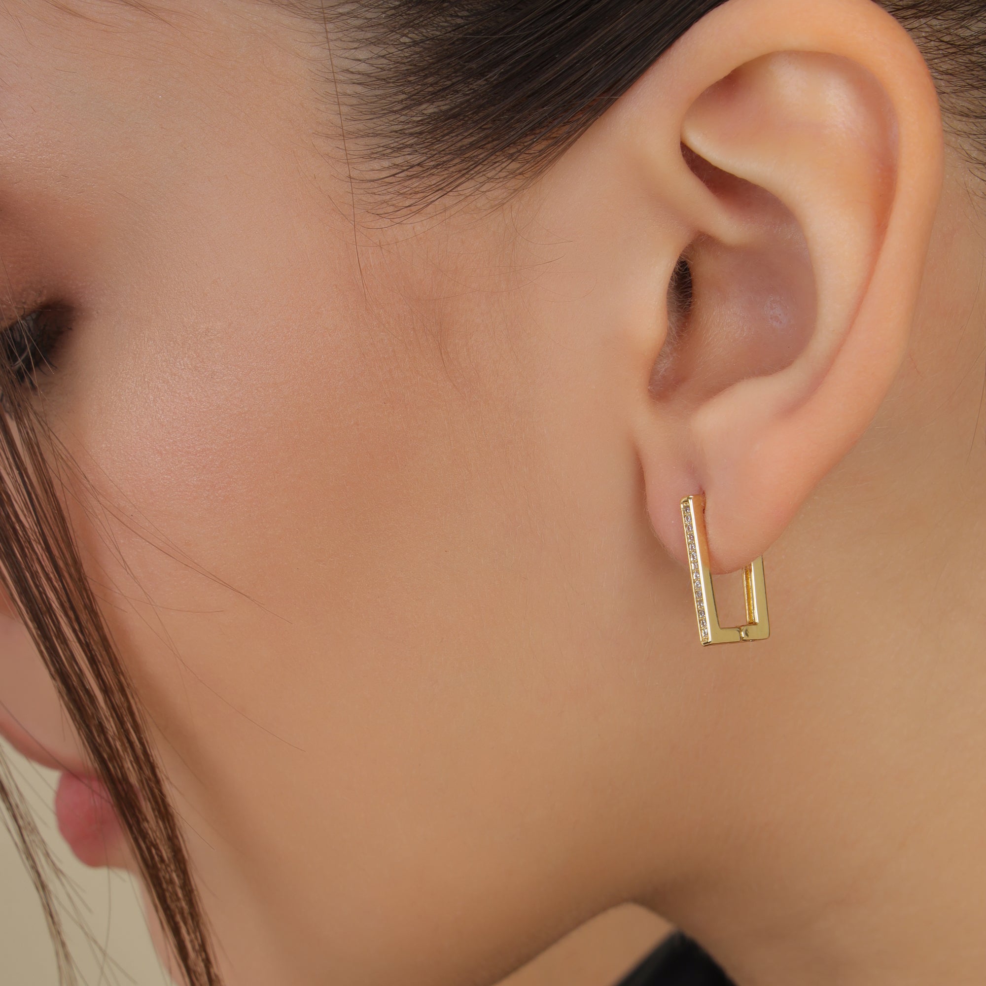 Studded Bar Earrings