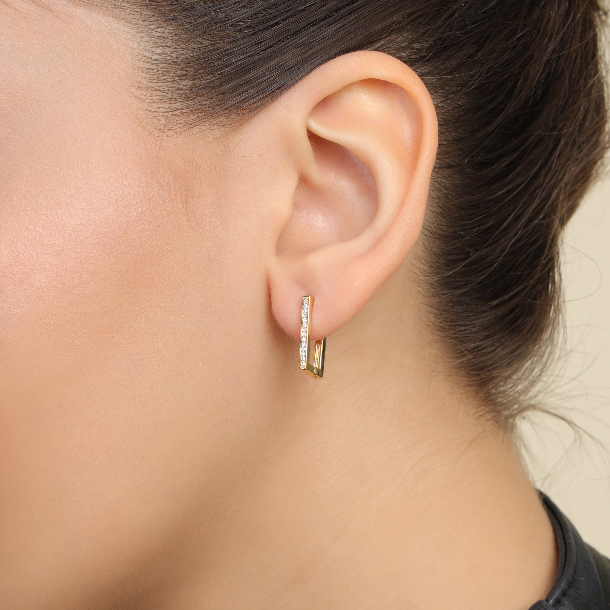 Studded Bar Earrings