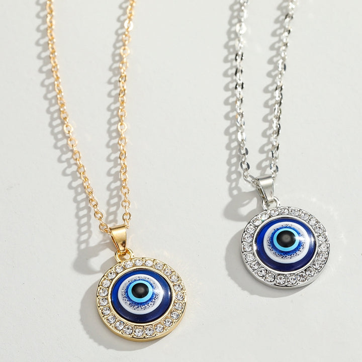 Studded Evil Eye Pendant