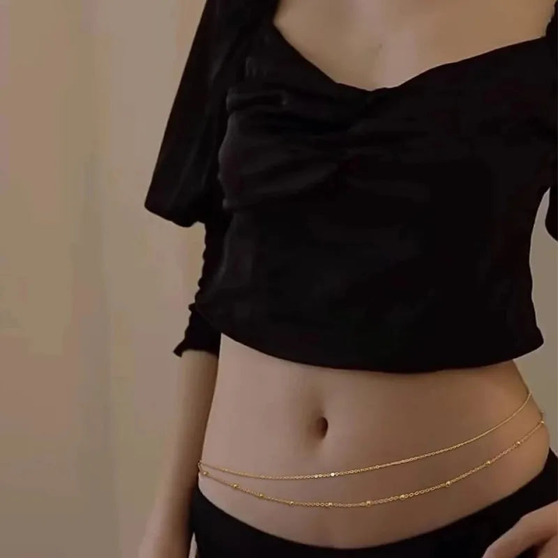 Golden Drape Chain Set