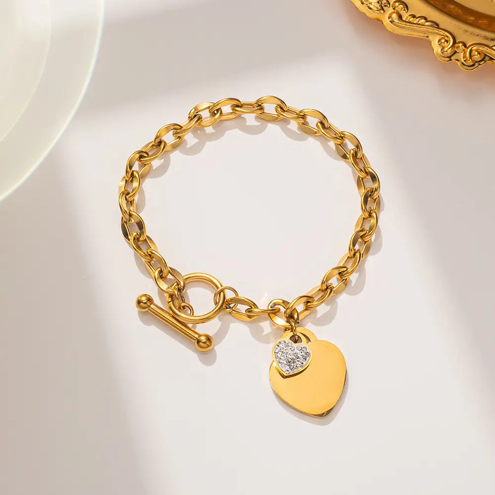 Heartlock Charm Bracelet