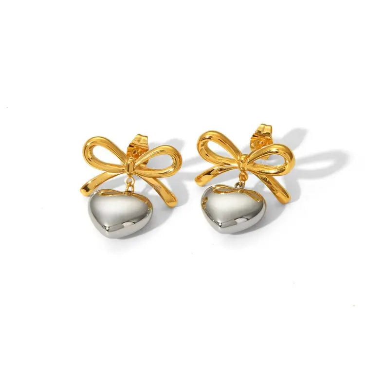 Heartbow Earrings