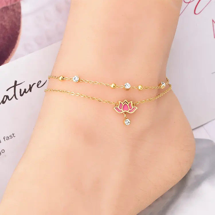 Sacred Lotus Anklet