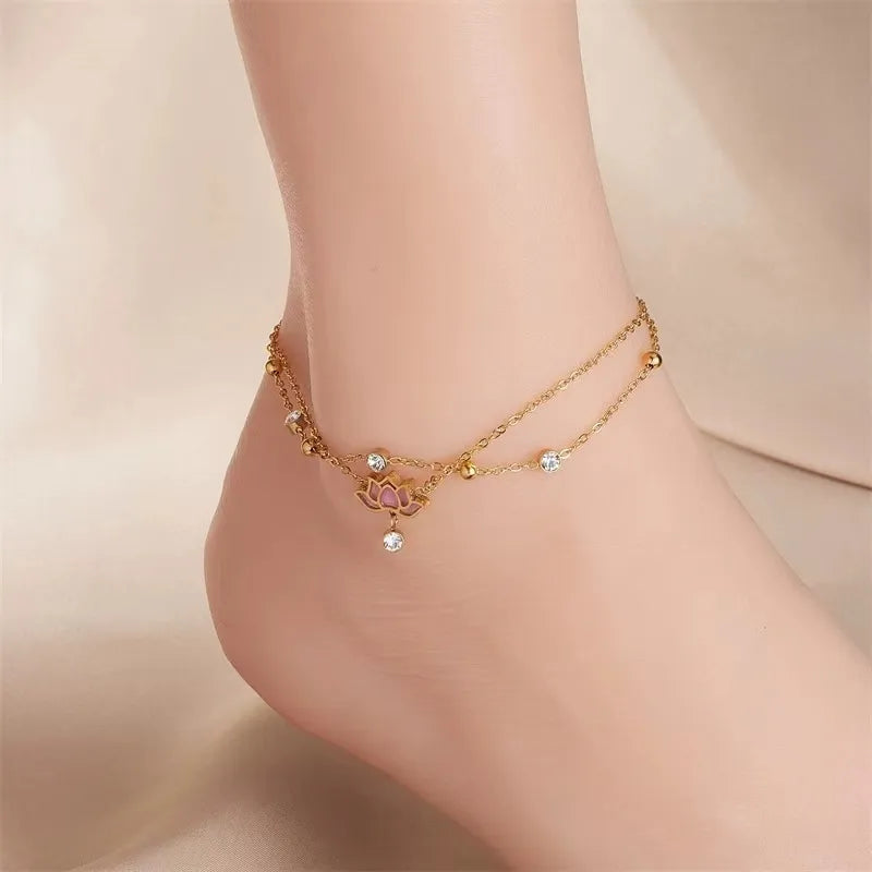 Sacred Lotus Anklet