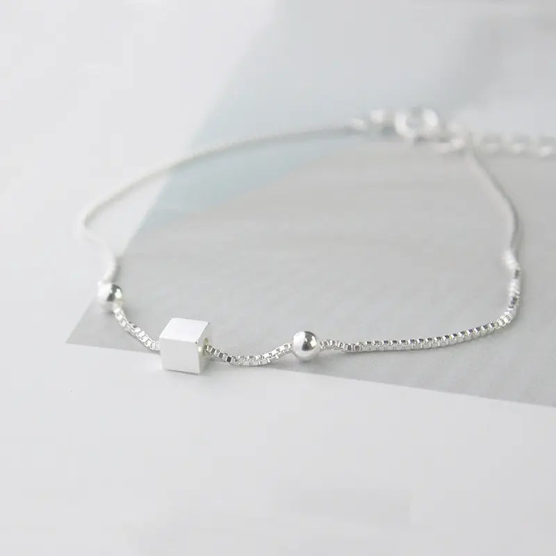 Classic Silver Anklet