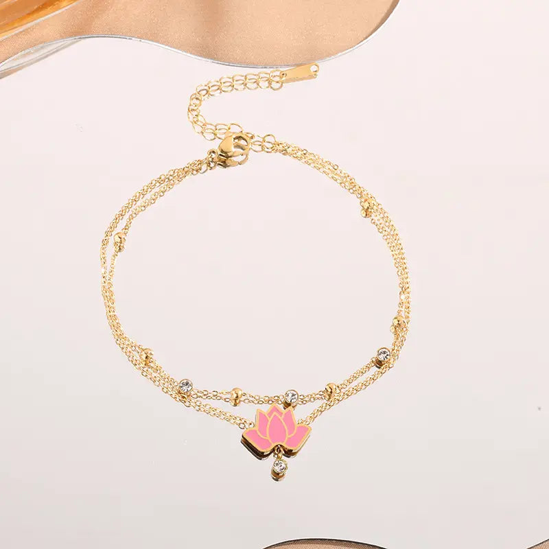 Sacred Lotus Anklet