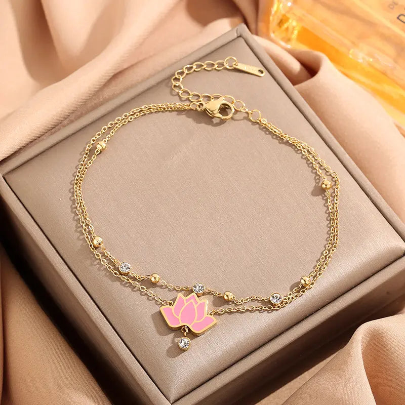 Sacred Lotus Anklet