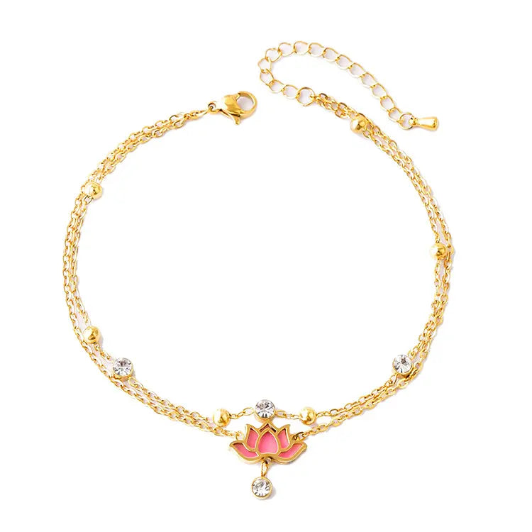 Sacred Lotus Anklet