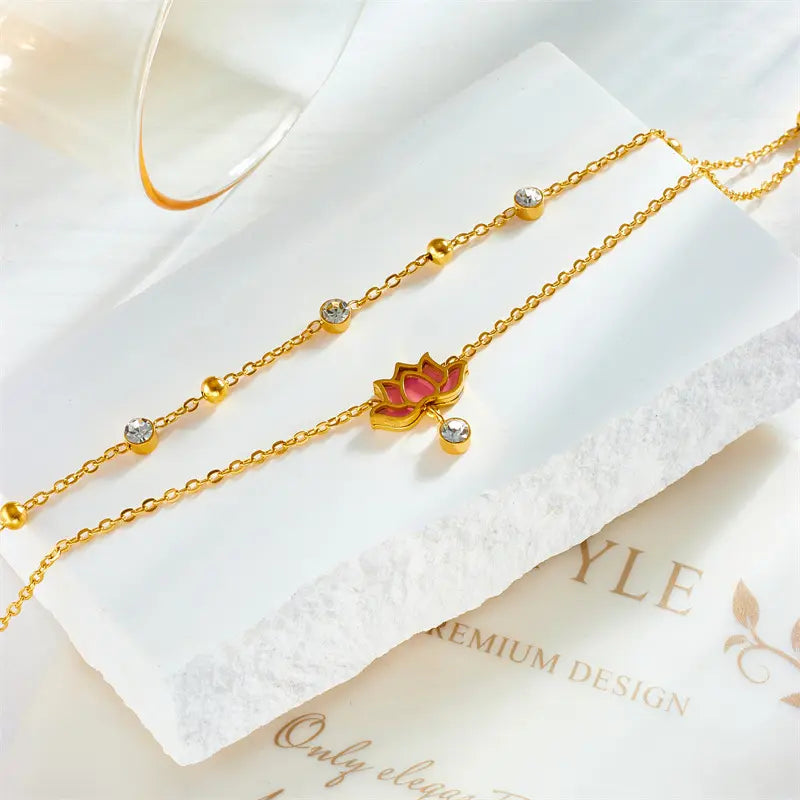 Sacred Lotus Anklet