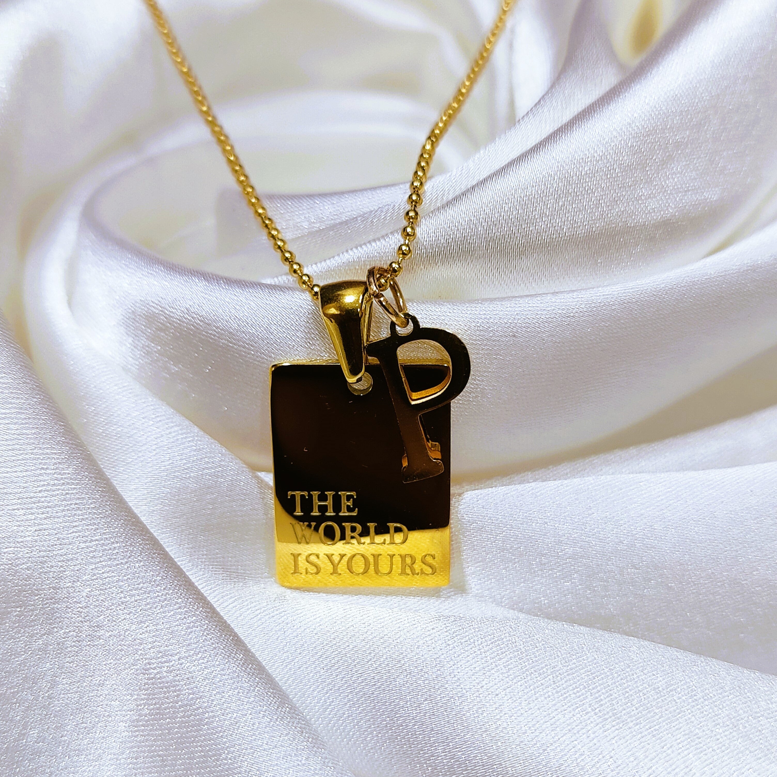 Personalized Timeless Chip Pendant