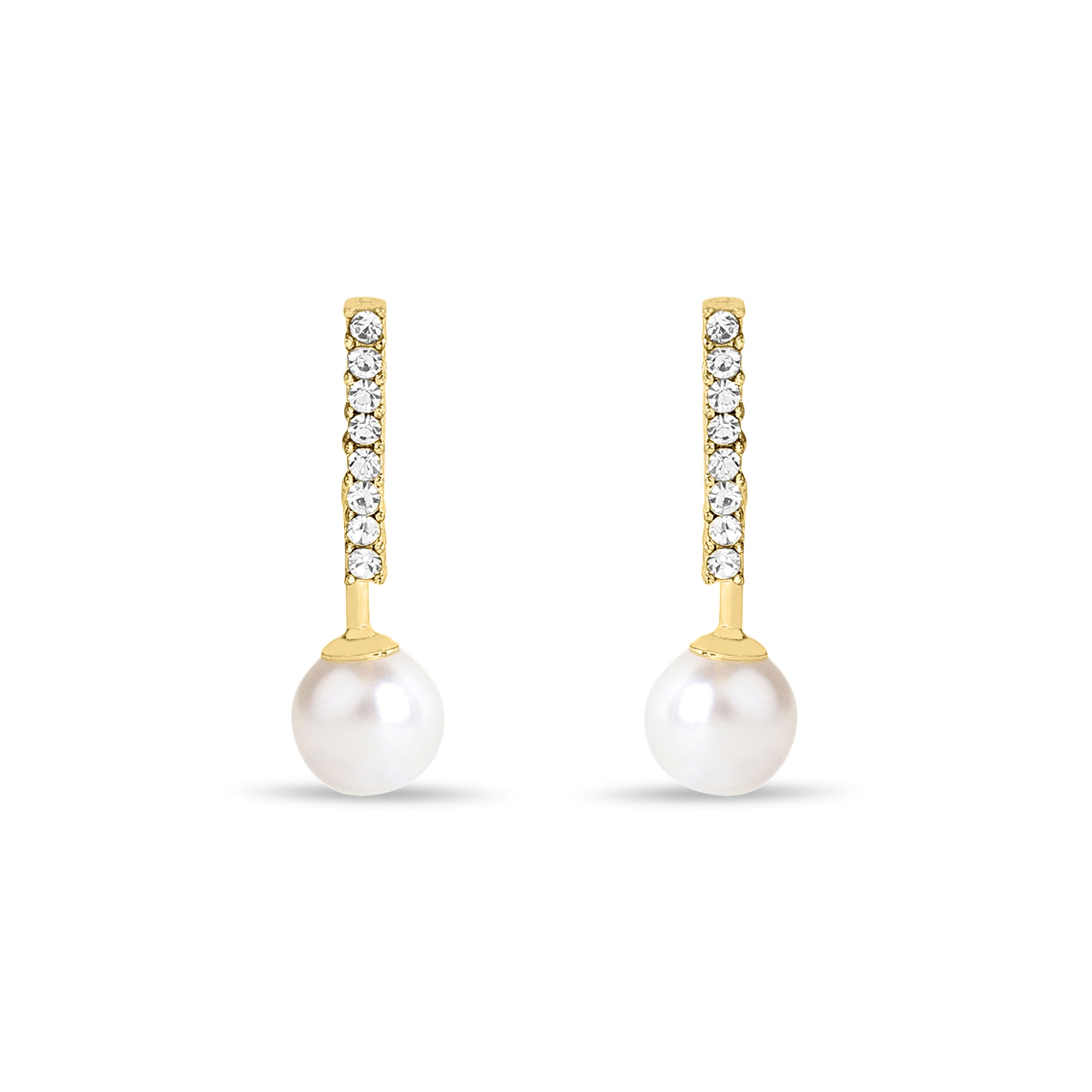 Pearl Bar Drop Studs