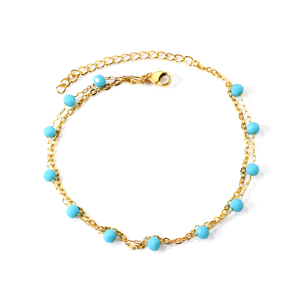 Turquoise Beads Anklet