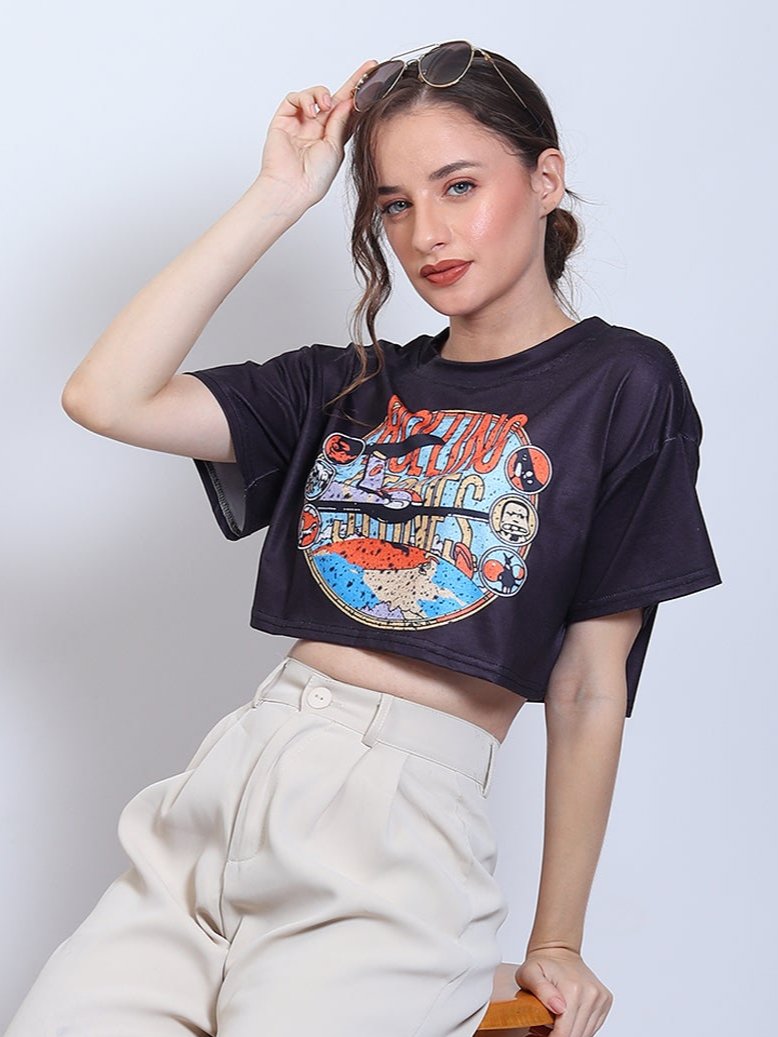 Rolling Stones Crop Top