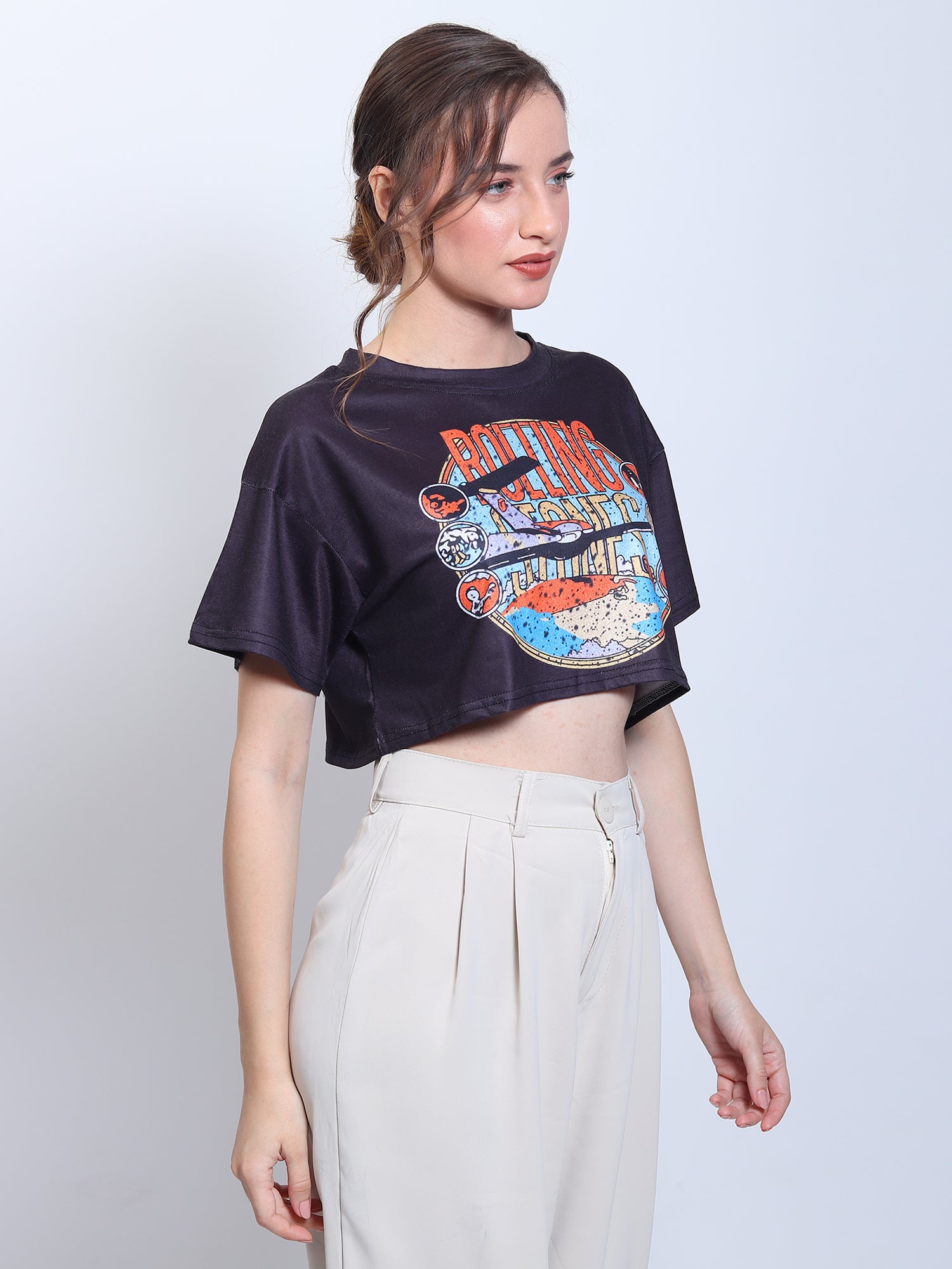 Rolling Stones Crop Top