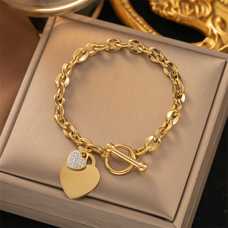 Heartlock Charm Bracelet