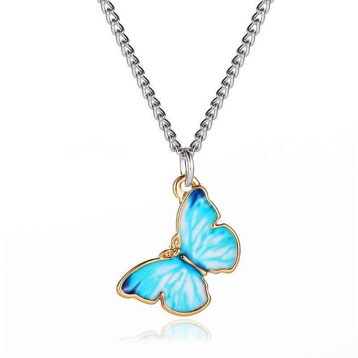 Sky Blue Butterfly Pendant