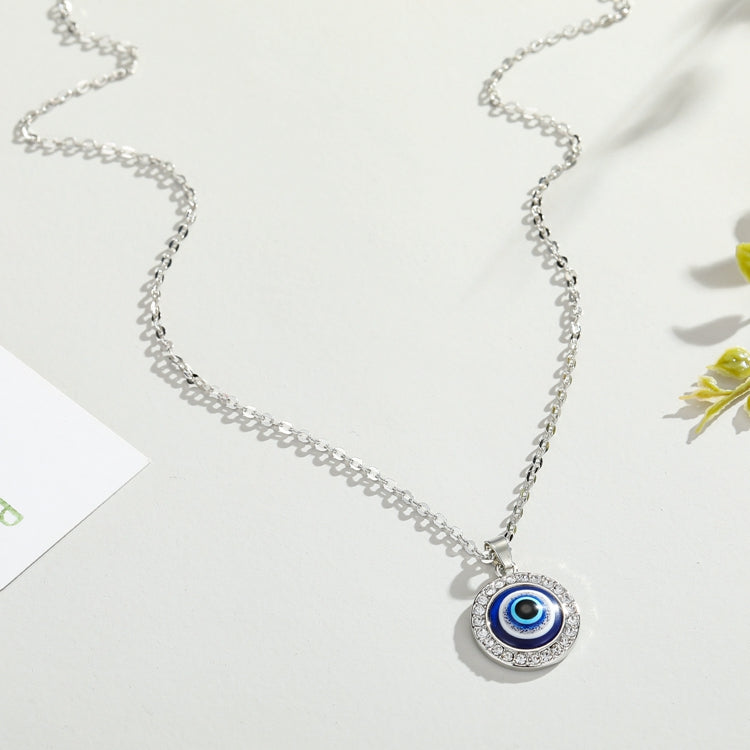 Studded Evil Eye Pendant - Fab Couture