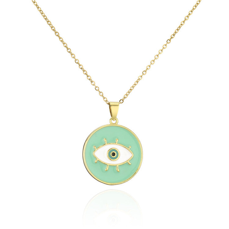 Evil Eye Coin Pendant freeshipping - FAB COUTURE