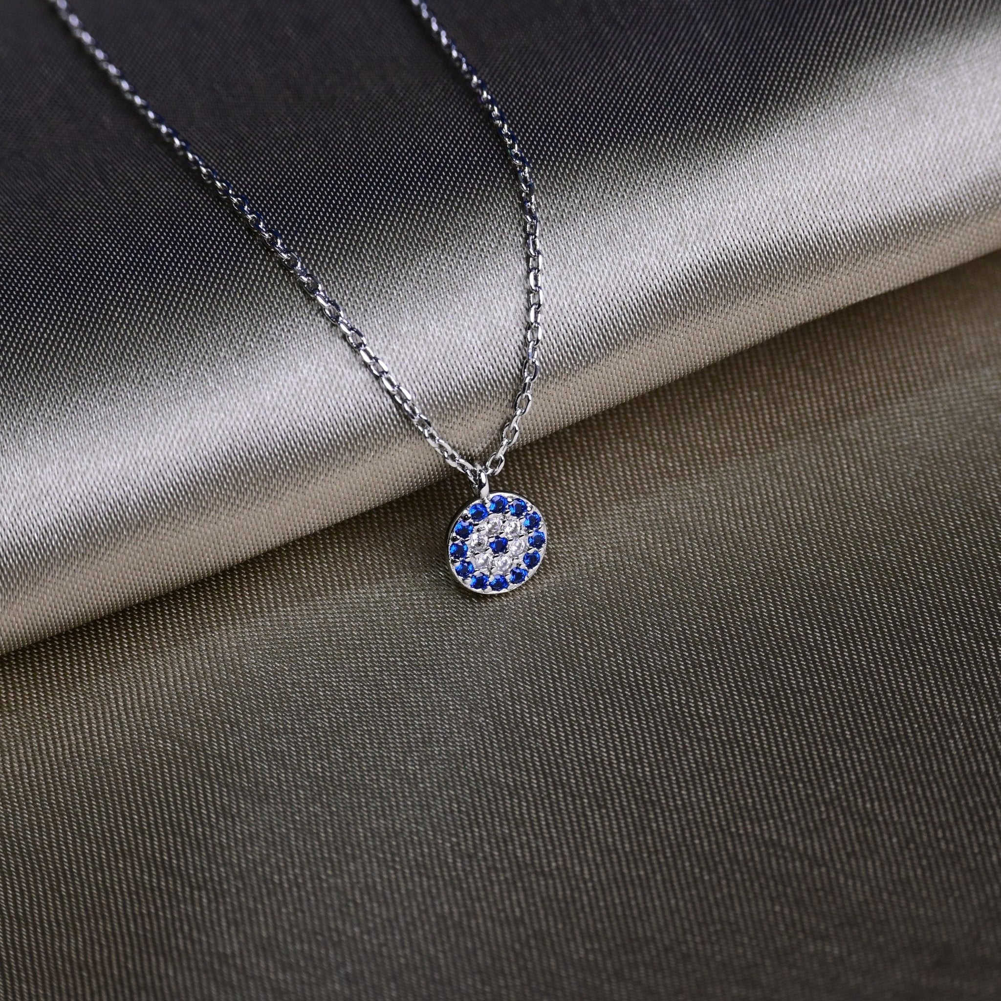 Bluestone Evil Eye Pendant - Fab Couture