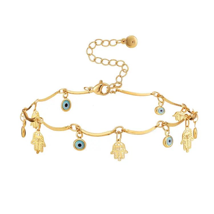 Evil Eye Charm Anklet - Fab Couture