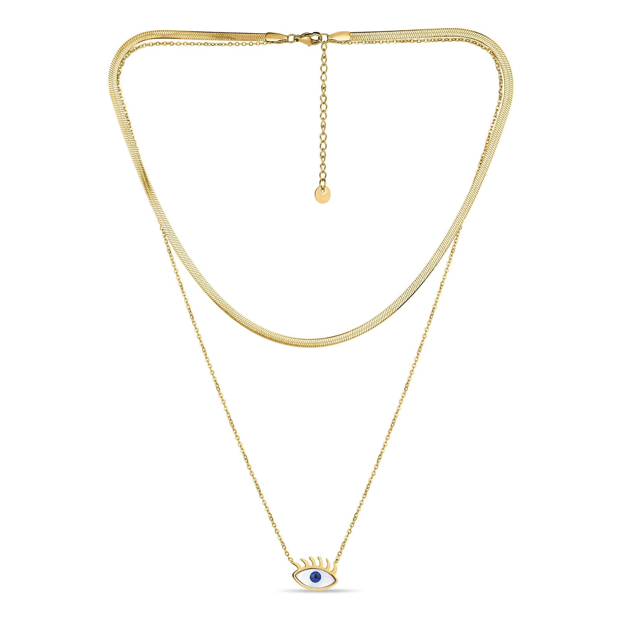 Evil Eye Link Necklace - Fab Couture