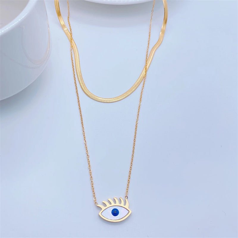 Evil Eye Link Necklace - Fab Couture