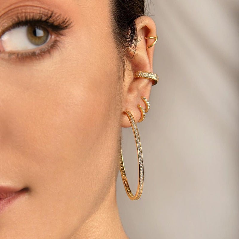 Luxe Statement Hoops - Fab Couture