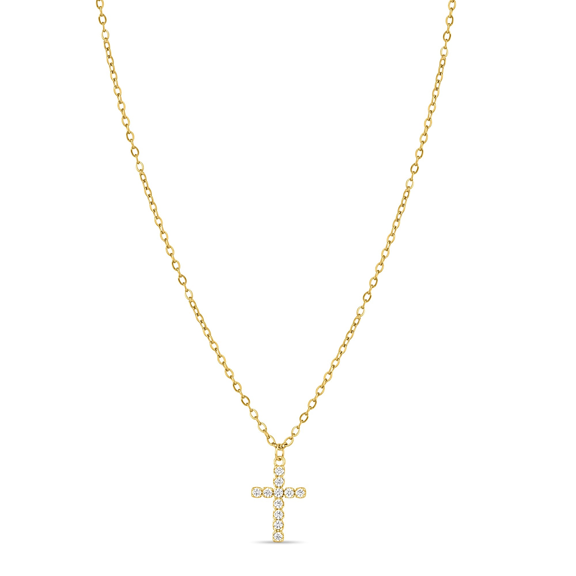 Minimal Cross Pendant - Fab Couture