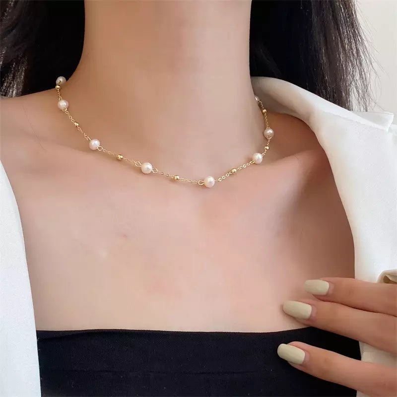 Pearl Bead Necklace - Fab Couture