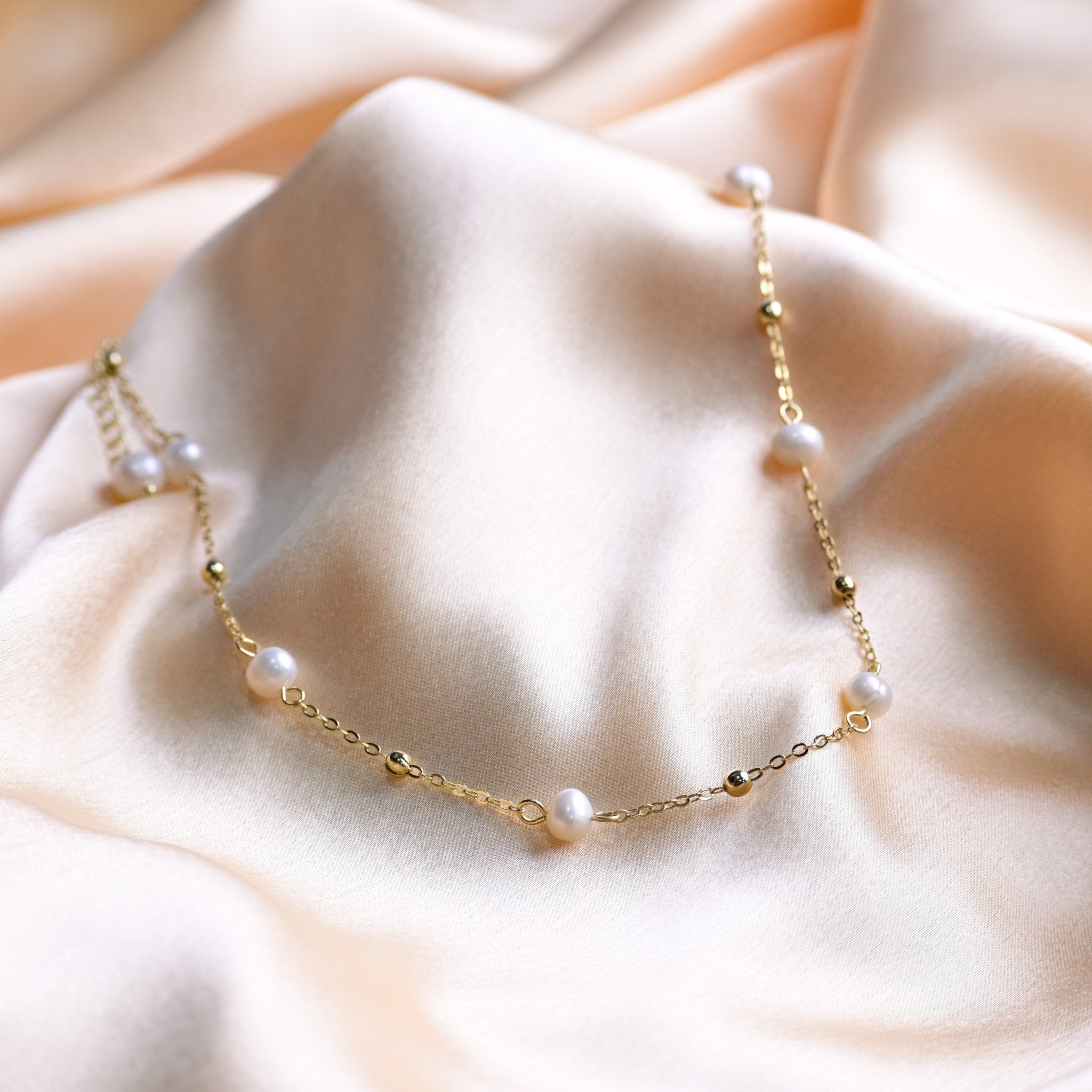Pearl Bead Necklace - Fab Couture