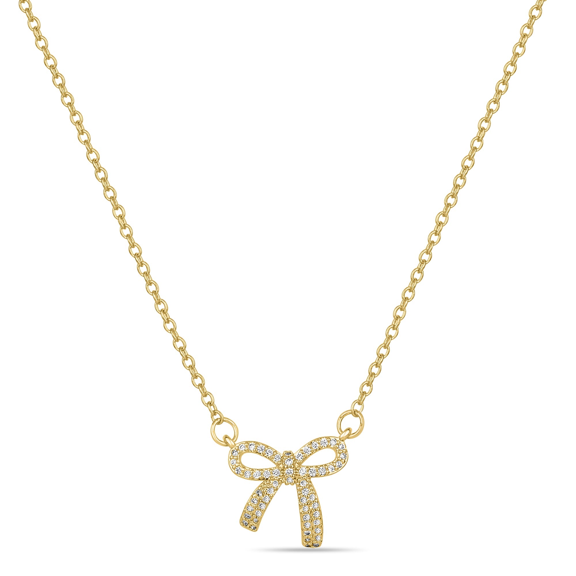 Ribbon Tie Pendant - Fab Couture