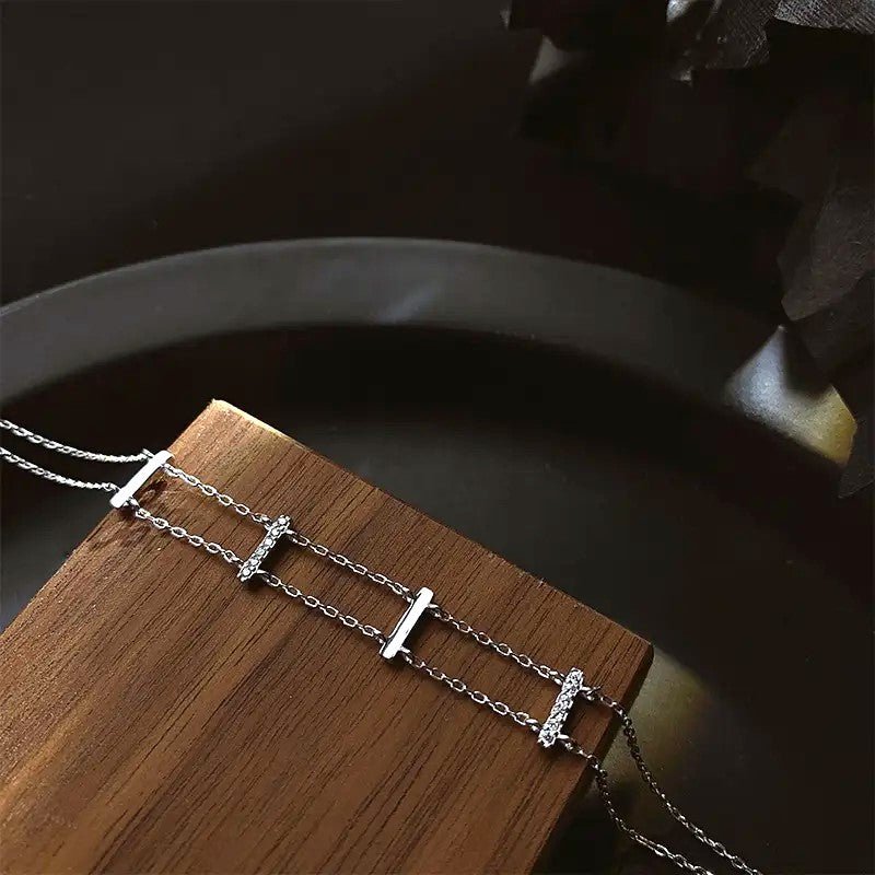 Shimmering Ladder Bracelet - Fab Couture