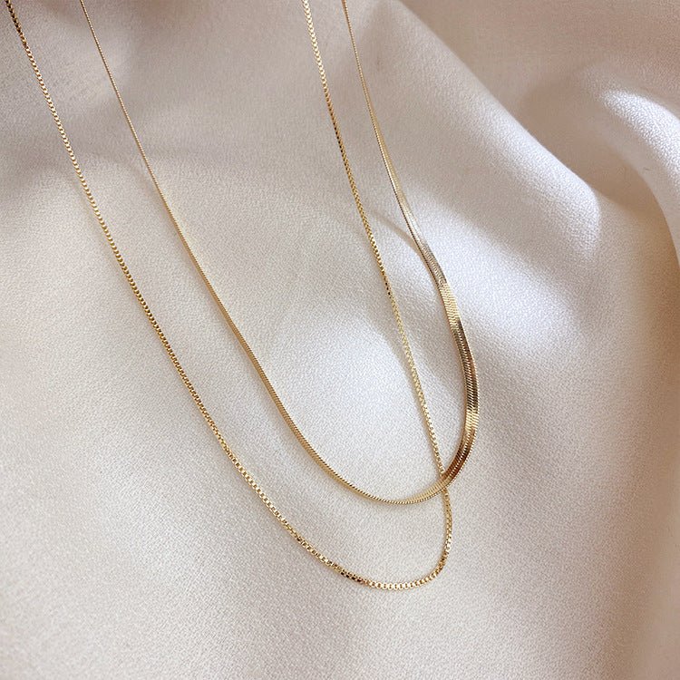 Shop Rubans Voguish 18K Gold Plated Link Chain Choker Necklace Online at  Rubans