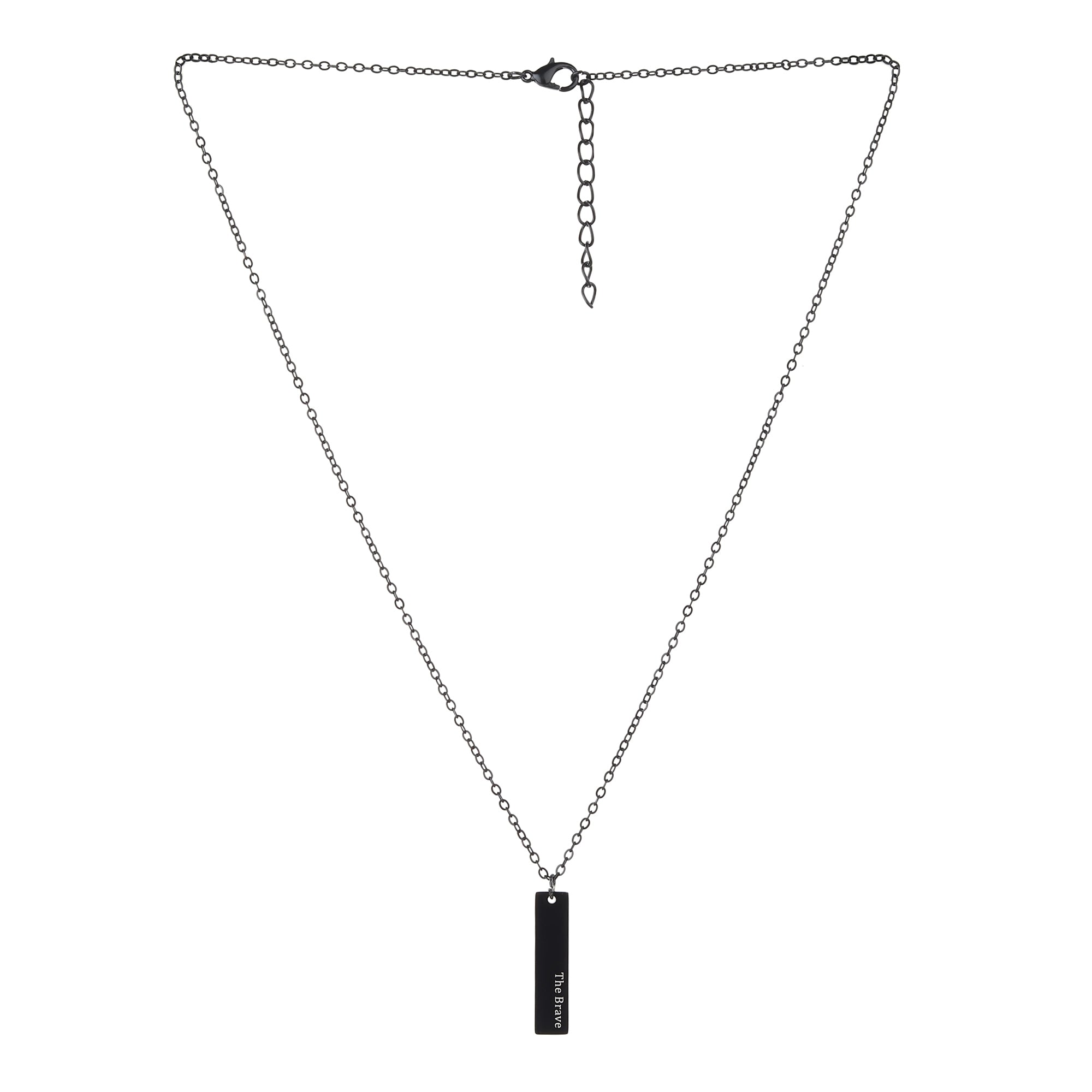 The Charcoal Bar Pendant - Fab Couture