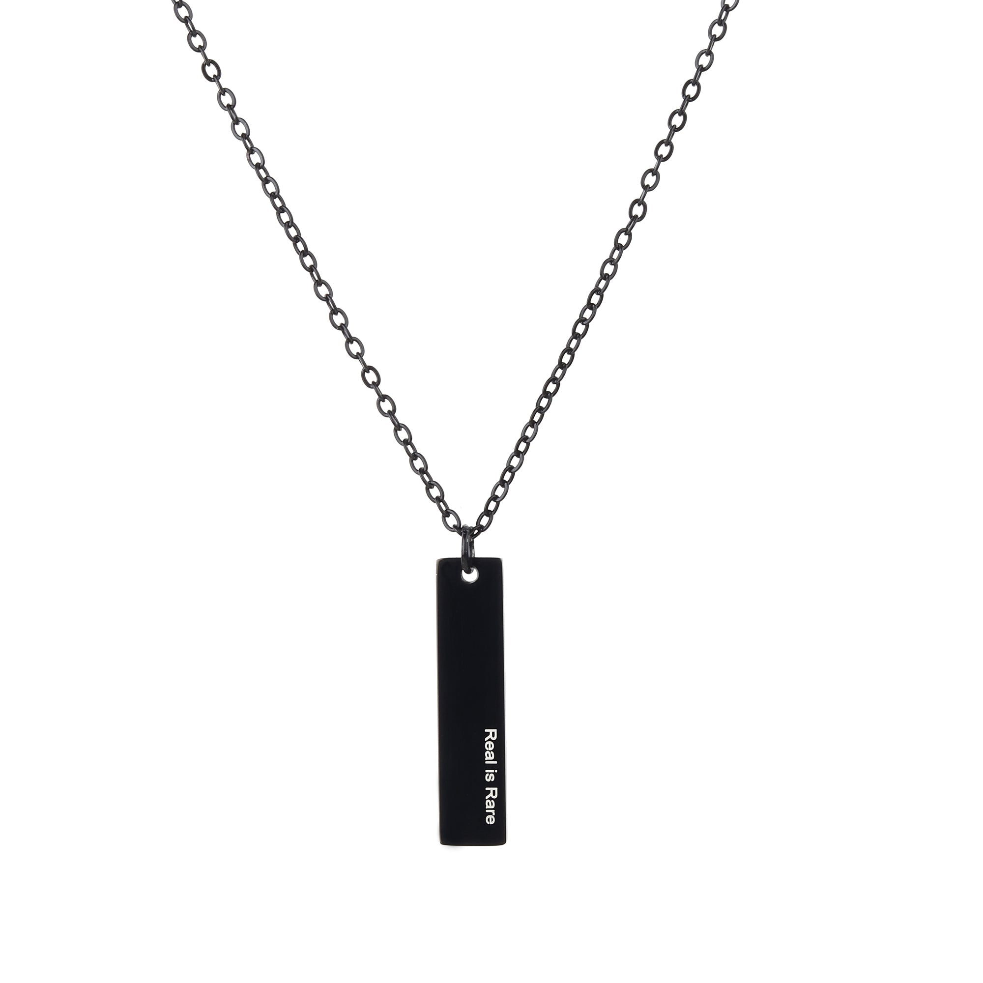 Black Spinel Bar Necklace – wandagaledesign