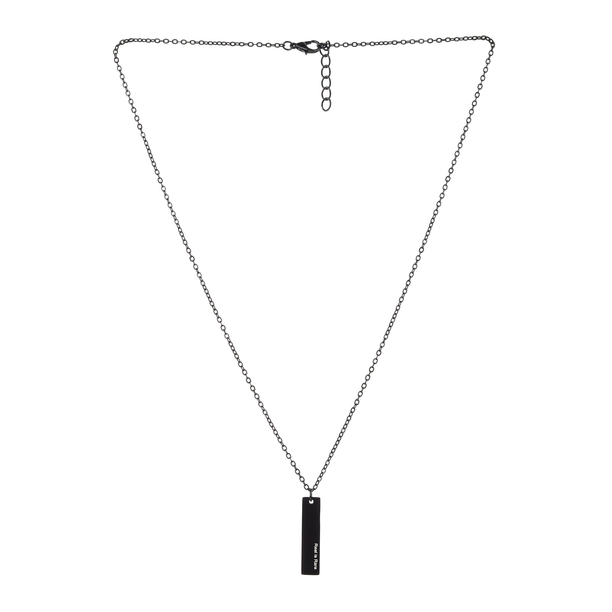 The Charcoal Bar Pendant - Fab Couture