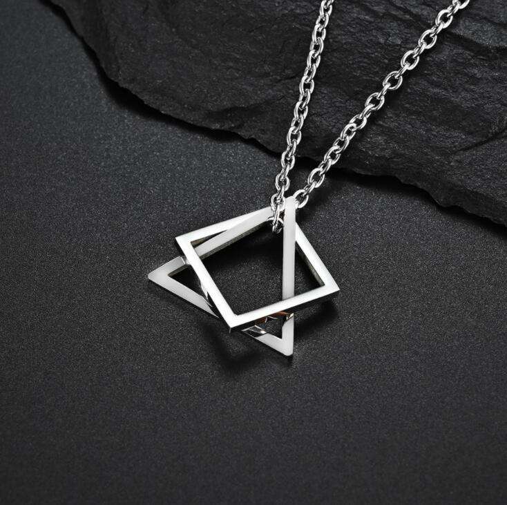 Tri-Square Pendant - Fab Couture